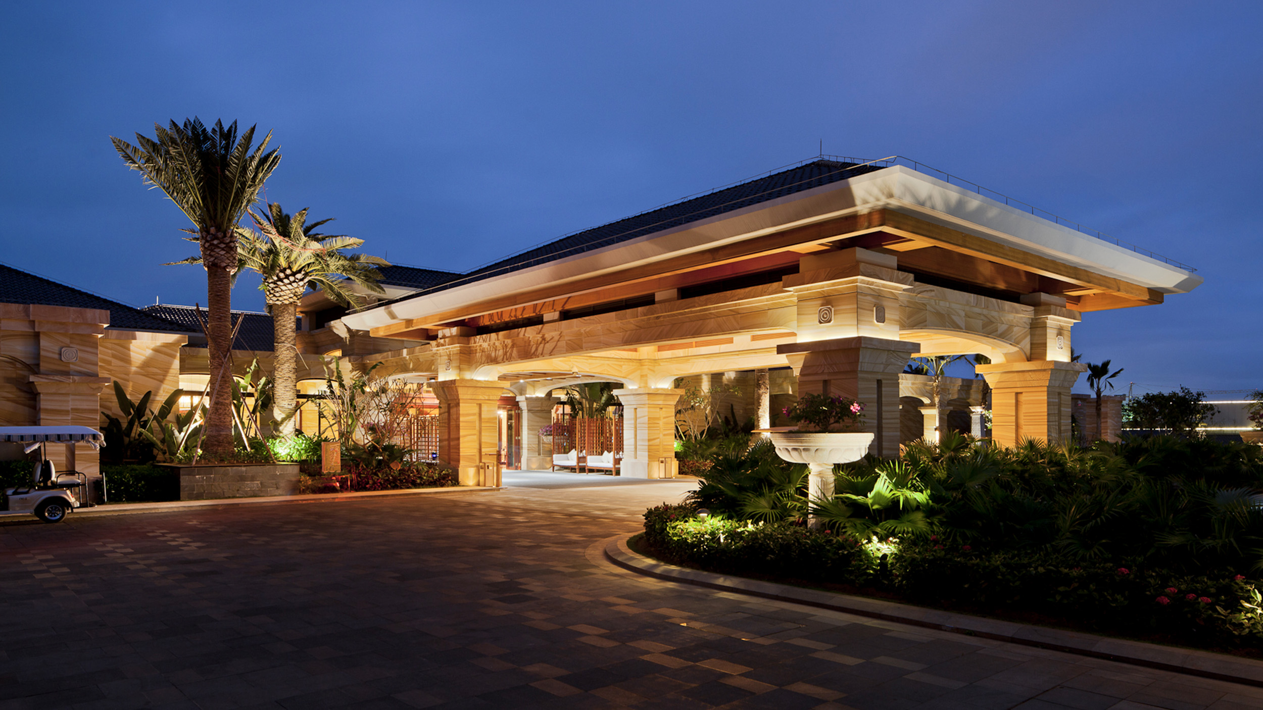 Entrance building design, Conrad Sanya Haitang Bay