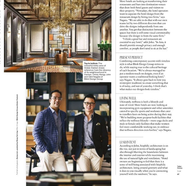 Thank you Singapore Tatler Homes for featuring us. 
#sgtatlerhomes  #BLINKdesigngroup #hospitalitydesign #luxuryresort #senseofplace #luxuryhotel #travel