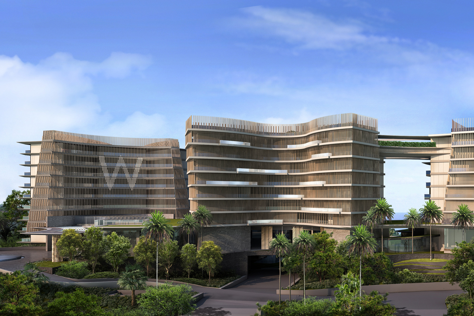 North view design of luxury resort shenzhen building