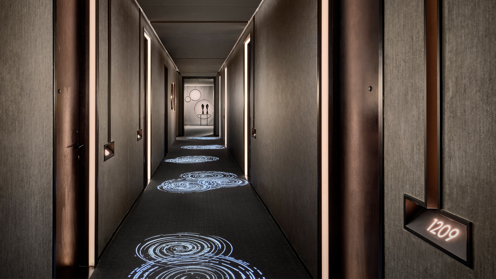 W Hotel Mina Seyahi Corridor excites - Designed by BLINK