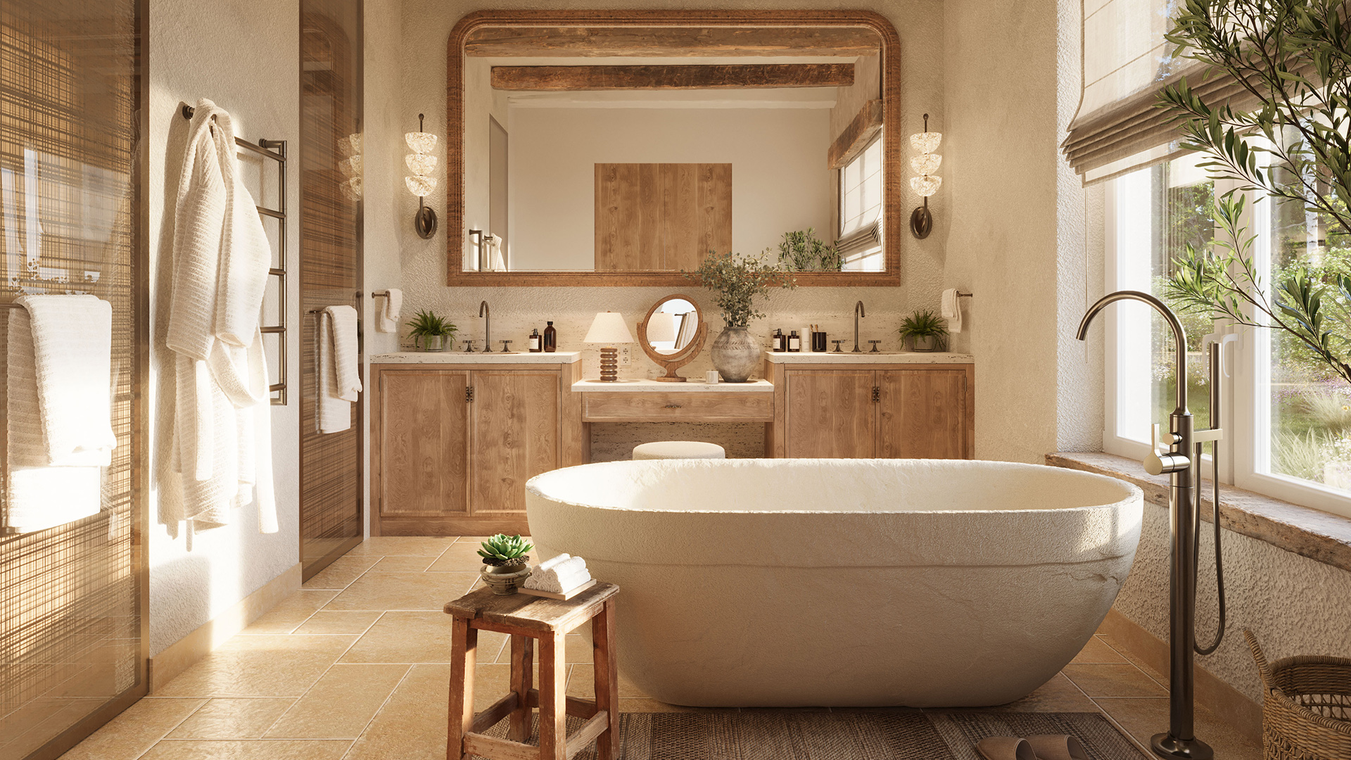 Bathroom | Six Senses Loire Valley Residences | BLINK Design Group